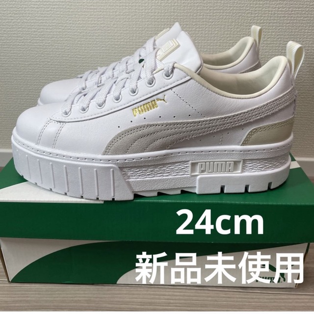 極美品 Puma Mayze Lth sneaker dames プーマ メイズ | www