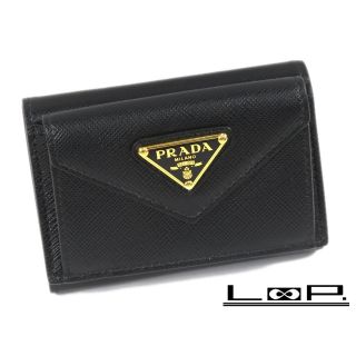 プラダ(PRADA)の【最終値下げ 5/28日 01：59まで】■新同■　プラダ 三つ折り 財布 スモール コンパクト 1MH021 箱 【A70976】(財布)