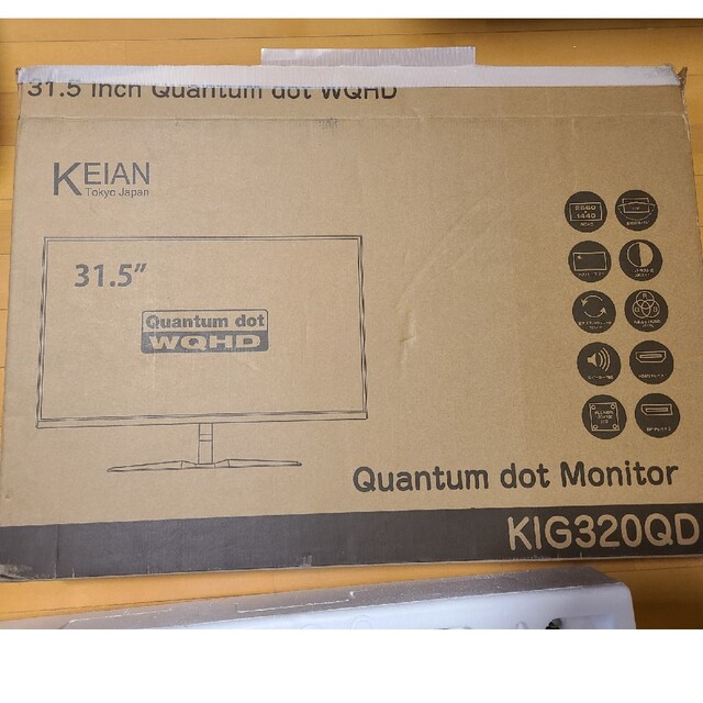 KEIAN 31.5型 ゲーミングモニター KIG320QD【ジャンク】