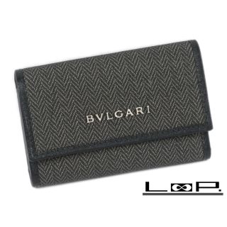 ブルガリ(BVLGARI)の■未使用■　ブルガリ ウィークエンド キーケース 6連 鍵 ブラック PVC 32583 箱 【A71581】(キーホルダー)