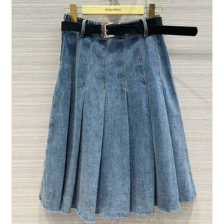 クーポン利用&送料無料 miu miu デニムスカート 36 XS 直営店購入 未