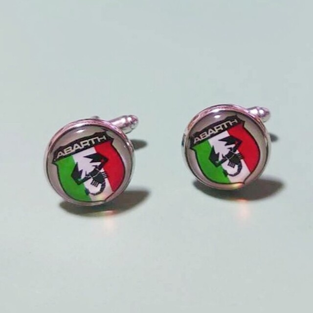 新しく着き ABARTH カフリンクス イタリアカラー 01