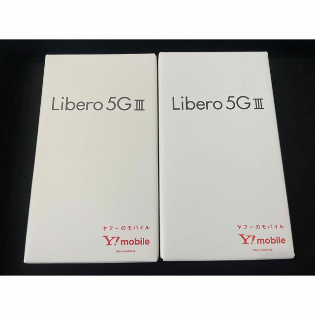 新品未使用 Libero 5G3 リベロブラック ホワイトSIMフリー　２台スマートフォン本体