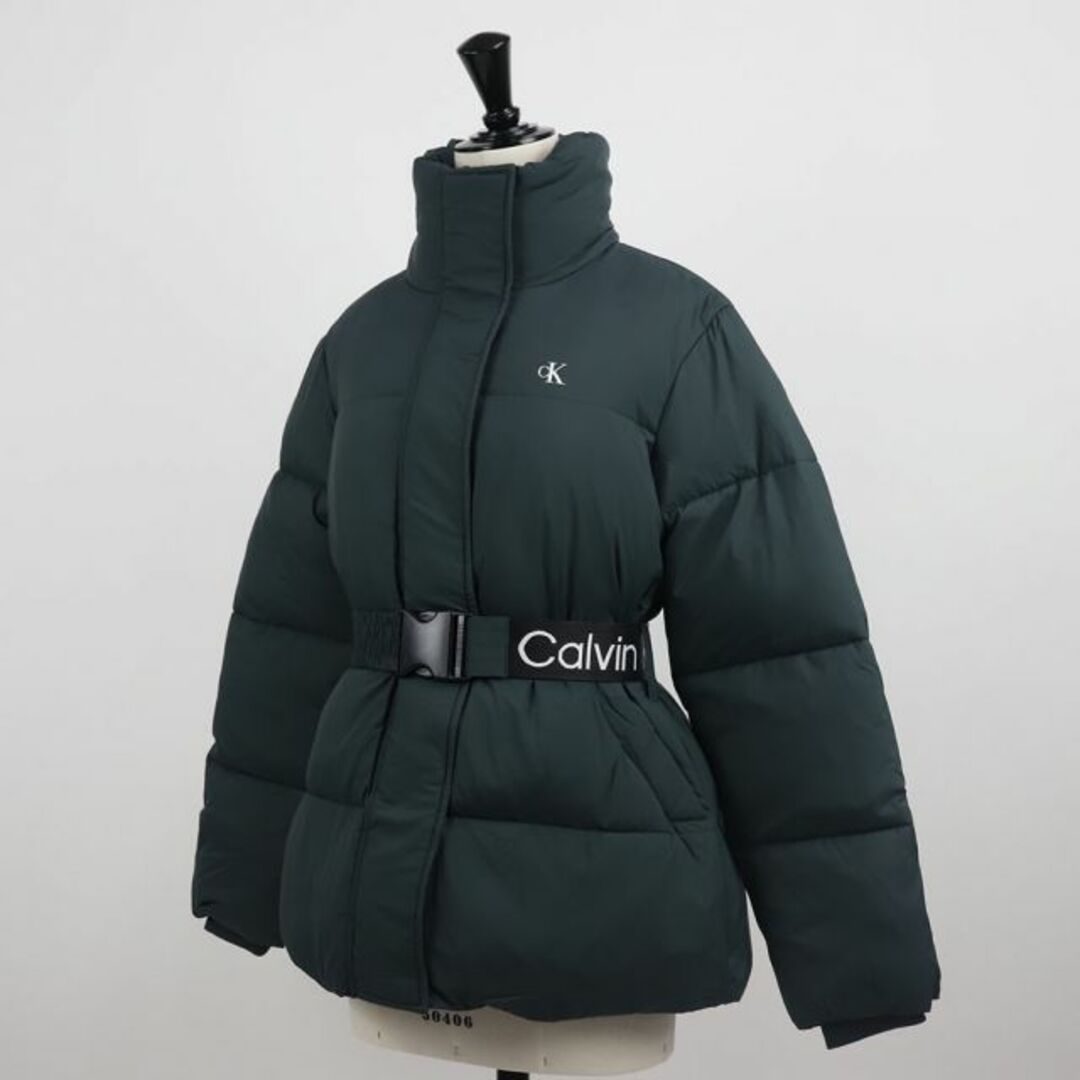 正規品正規販売店 カルバン クライン Calvin Klein 中綿 パファー ジャケット コートレディース J20J219828 S D.SEAWEED