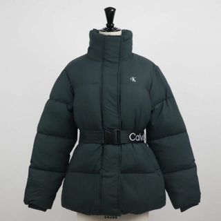 カルバンクライン(Calvin Klein)のカルバン クライン Calvin Klein 中綿 パファー ジャケット コートレディース J20J219828 S D.SEAWEED(ダウンジャケット)