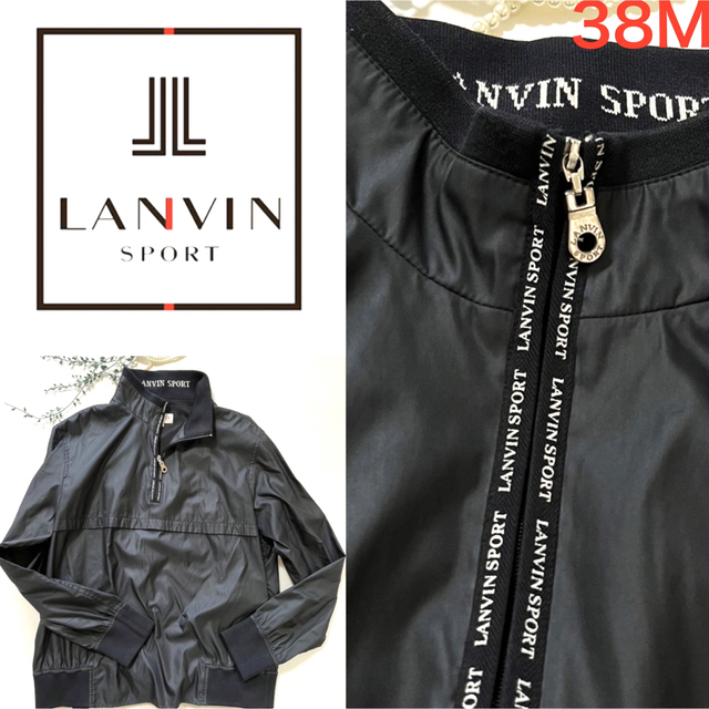 LANVIN SPORT ランバンスポール ナイロンブルゾン　ゴルフ　黒　M