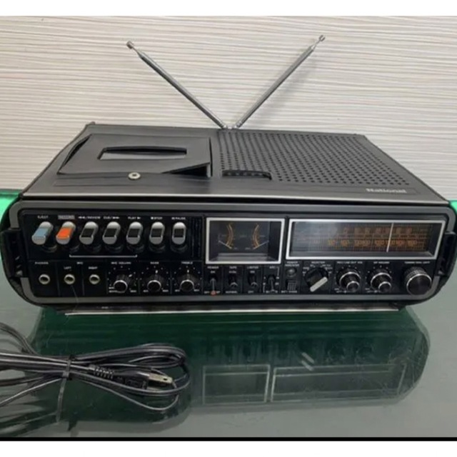 限定価格セール! 動作品NATIONAL AM FM カバー付きRS-4400ラジカセ