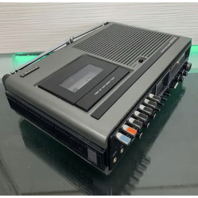 動作品NATIONAL カバー付きRS-4400ラジカセ ナショナル FM/AM | www