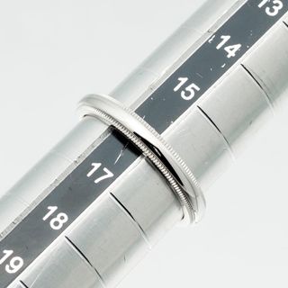 【TIFFANY&Co.】ティファニー ミルグレイン バンド 6.47g 3mm Pt950プラチナ 16号 レディース リング・指輪