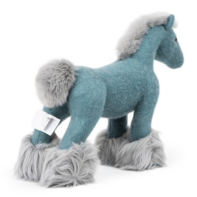 HERMES エルメス CHEVAL HERMY エルミー PPM 400191M 02 ぬいぐるみ ブルー【中古】