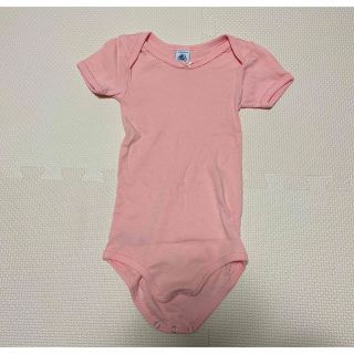 プチバトー(PETIT BATEAU)の【美品】PETIT BATEAU  肌着　ロンパース　12m/74(肌着/下着)