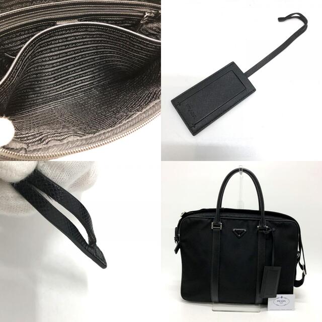 PRADA(プラダ)のプラダ PRADA ブリーフケース 2VE368  トライアングルロゴ 2WAY ビジネスバッグ ナイロン ブラック メンズのバッグ(ビジネスバッグ)の商品写真