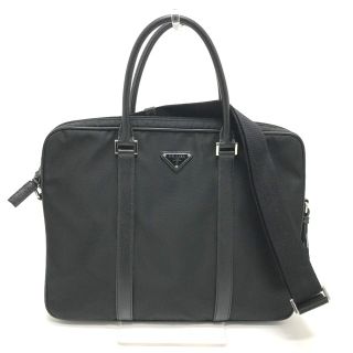 プラダ(PRADA)のプラダ PRADA ブリーフケース 2VE368  トライアングルロゴ 2WAY ビジネスバッグ ナイロン ブラック(ビジネスバッグ)