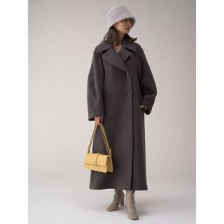 SNIDEL - ウエストフィットロングコート チャコールグレー 0の通販|ラクマ
