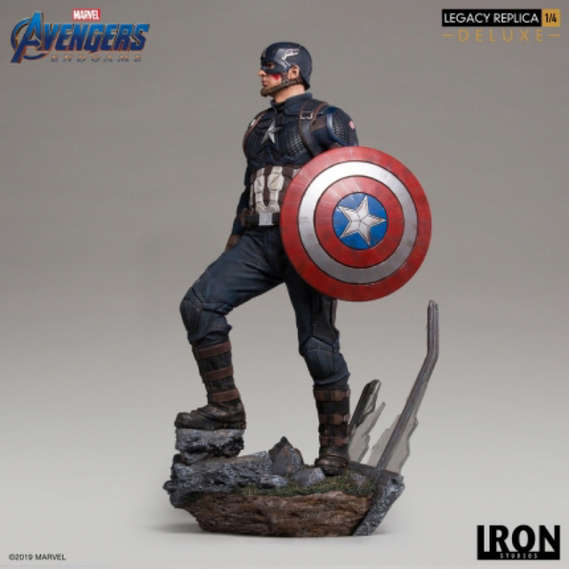 iron studios キャプテンアメリカ 1/4 スタチュー DX版 スーパーセール