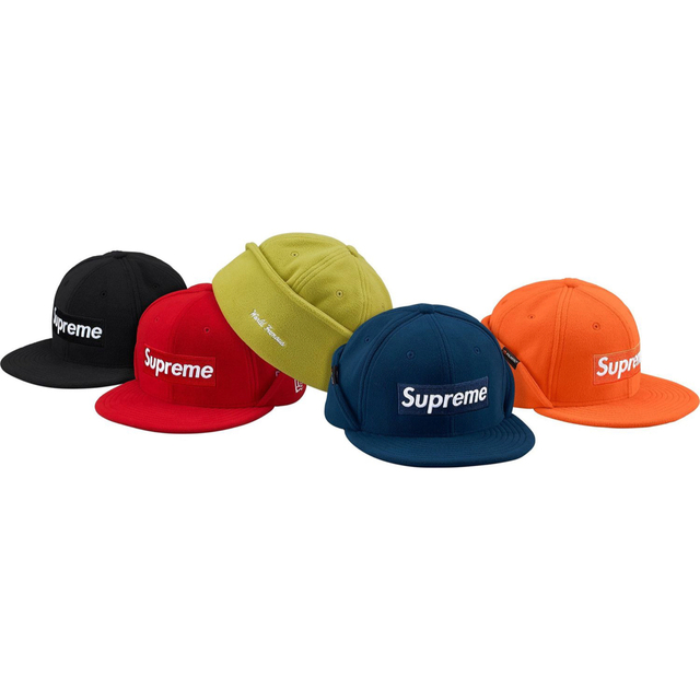 メンズsupreme polartec flap New Era キャップ