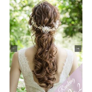 Dis Moi ヘアアクセサリー　ゴールド　結婚式(ヘッドドレス/ドレス)