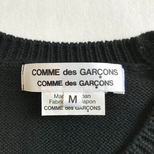 COMME des GARCONS(コムデギャルソン)の23SS コムコム コムデギャルソン フラワー 透かし編み ロングニット 黒 レディースのトップス(ニット/セーター)の商品写真