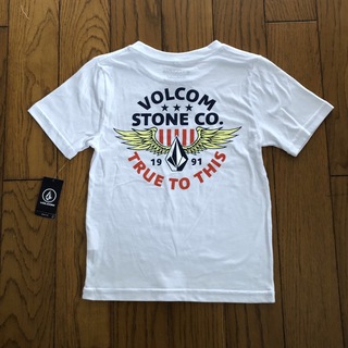 ボルコム(volcom)のVOLCOM新品ボーイズ用Tシャツ　白　100(Tシャツ/カットソー)