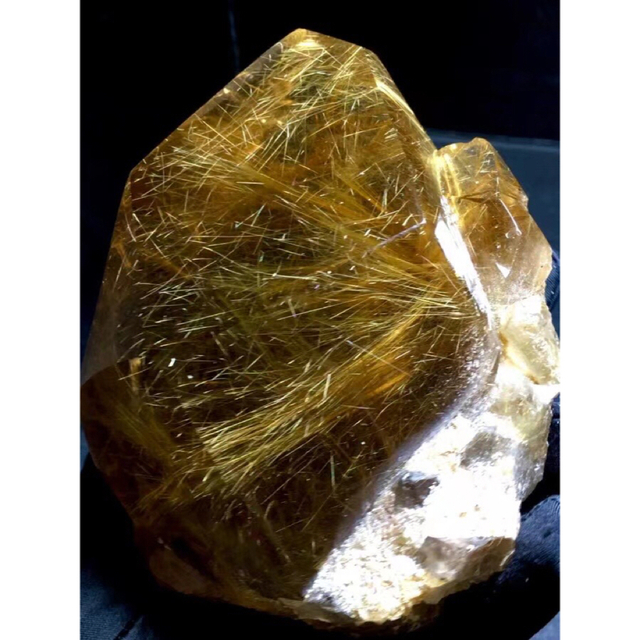 ⭐︎【天然】ゴールド ルチル クオーツ ルース 792g-