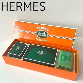 Hermes - 【未使用】 エルメス オードランジュ ヴェルト ソープ＆バス タブレット セット