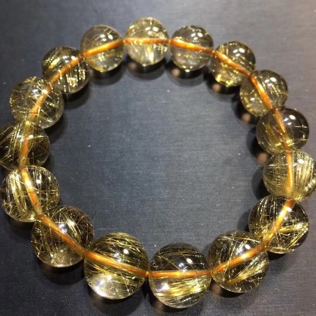 ☆超目玉】 ⭐︎【天然】タイチンルチルクオーツ 13mm ブレスレット
