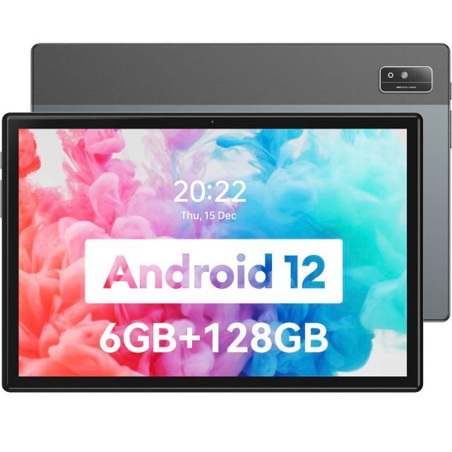 ✨️最新モデル✨️ Android12　10インチ　6GB＋128GB グレー スマホ/家電/カメラのPC/タブレット(タブレット)の商品写真