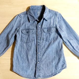 ギャップ(GAP)のGAP グレー　デニムシャツ(ブラウス)