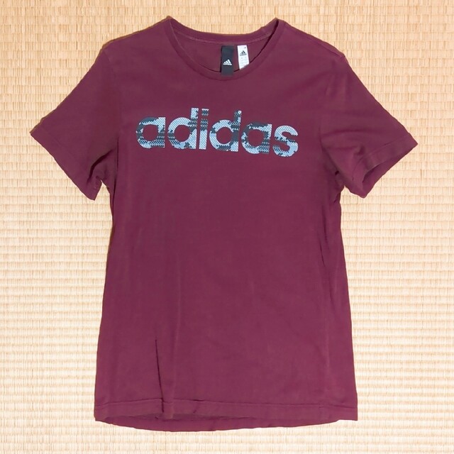 adidas(アディダス)の【特価】 Tシャツ 練習着 部着 ワインレッド 赤紫 スポーツ/アウトドアのサッカー/フットサル(ウェア)の商品写真