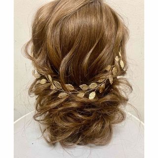 リーフモチーフヘアアクセサリー(バレッタ/ヘアクリップ)