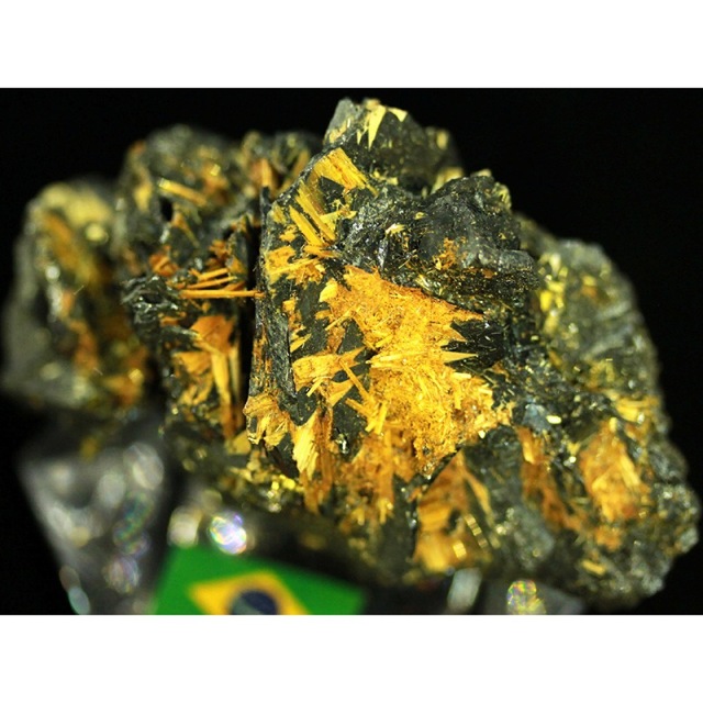 天然原石 タイチン太陽ゴールドルチル原石結晶 太針金紅石 /約165g/1個
