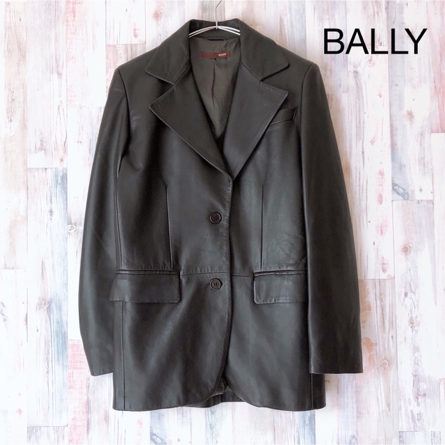 希少✨BALLY バリー ベラペレ レザージャケット イタリア製 M相当 濃茶