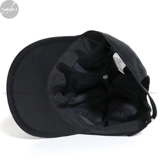 白木/黒塗り 新品 22AW Sacai S Cap ブラック サカイ ロゴ 刺繍