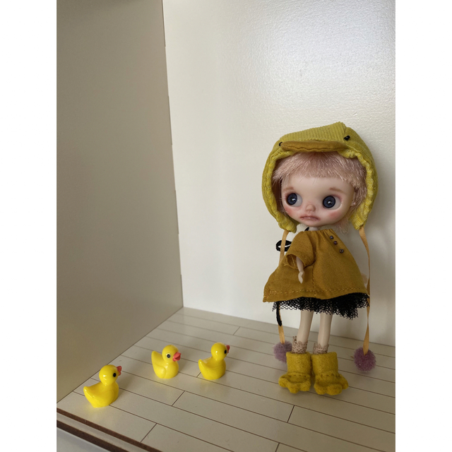 Takara Tomy(タカラトミー)のストロベリー8℃🐥⸒⸒ ピヨピヨメッセンジャー プチブライス カスタム作品 ハンドメイドのぬいぐるみ/人形(人形)の商品写真