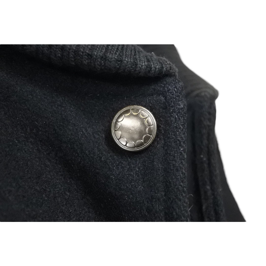 ORIJINALFAKE オリジナルフェイク スタジアムジャンパー ジャケット ポリエステル レザー ブラック サイズ1 美品 中古 47673 メンズのジャケット/アウター(その他)の商品写真