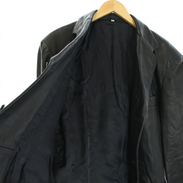 other(アザー)のBANNERMAN & SONS レザージャケット テーラード アウター L 黒 メンズのジャケット/アウター(テーラードジャケット)の商品写真