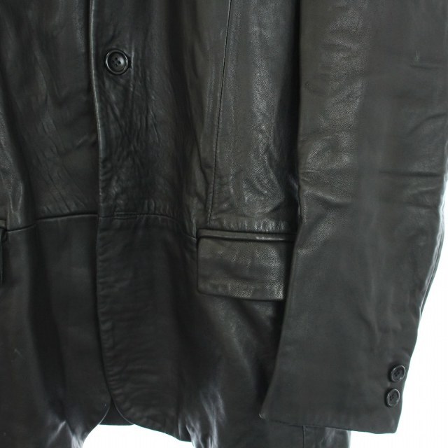 other(アザー)のBANNERMAN & SONS レザージャケット テーラード アウター L 黒 メンズのジャケット/アウター(テーラードジャケット)の商品写真
