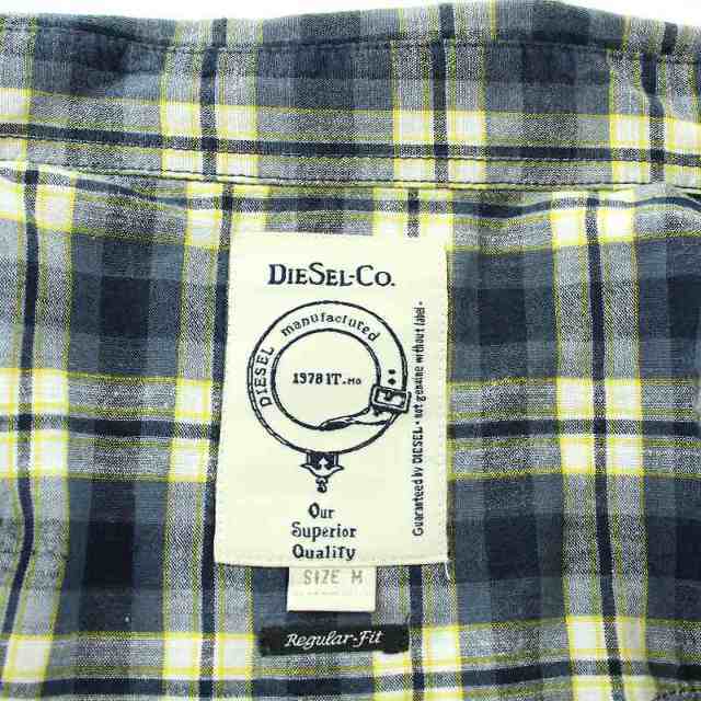 DIESEL(ディーゼル)のDIESEL シャツ Regular-Fit チェック 長袖 M マルチカラー メンズのトップス(シャツ)の商品写真