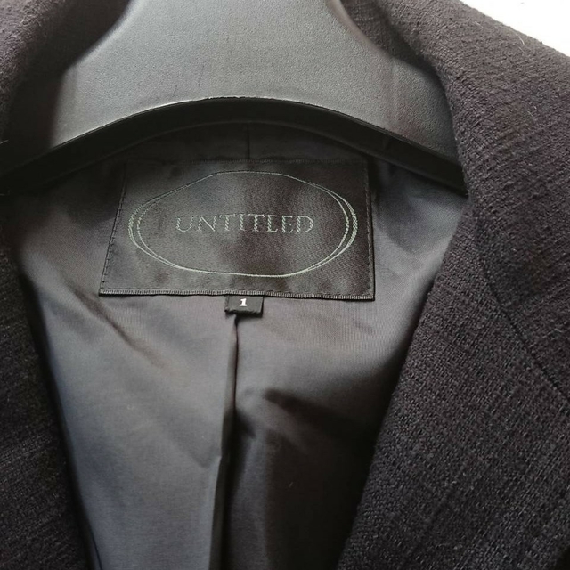 UNTITLED(アンタイトル)のUNTITLED☆日本製☆あっさりツイード風テーラードジャケット レディースのジャケット/アウター(テーラードジャケット)の商品写真