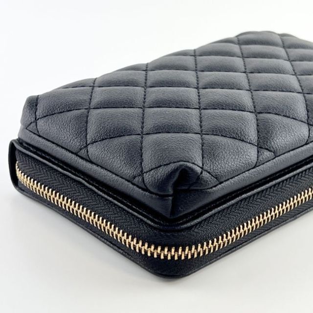 【新品】スマホショルダー・ポーチ バッグ 財布 斜め掛け 2WAY ブラック レディースのバッグ(ショルダーバッグ)の商品写真