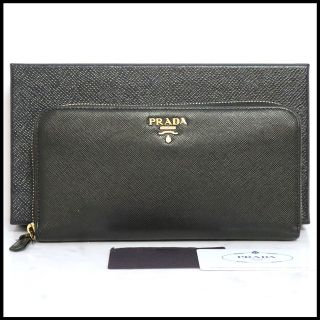 プラダ(PRADA)の【お値下げ不可】プラダ 1ML506 サフィアーノ　長財布　ハート　ブラック(財布)