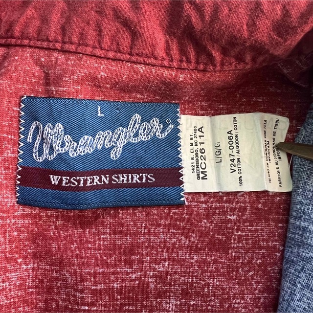 Wrangler(ラングラー)の90s【Wrangler】 ネイティブ柄 ヴィンテージ ウエスタンシャツ 古着 メンズのトップス(シャツ)の商品写真