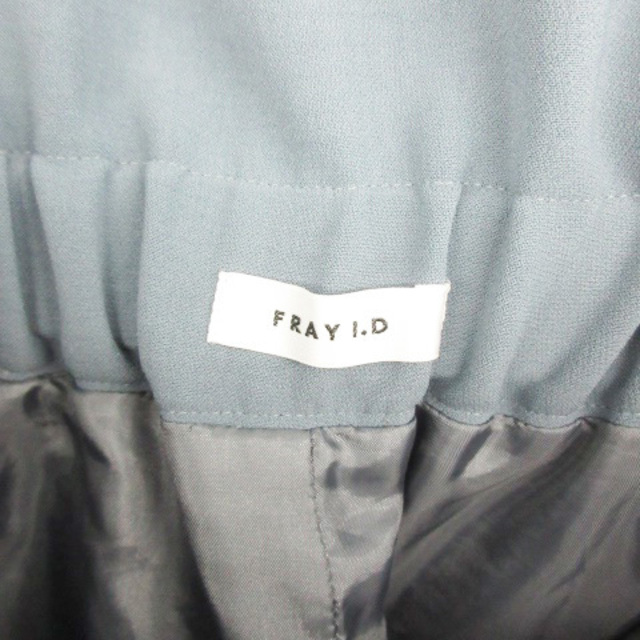 FRAY I.D(フレイアイディー)のフレイアイディー スラックスパンツ ワイドパンツ アンクル丈 0 ライトブルー レディースのパンツ(その他)の商品写真