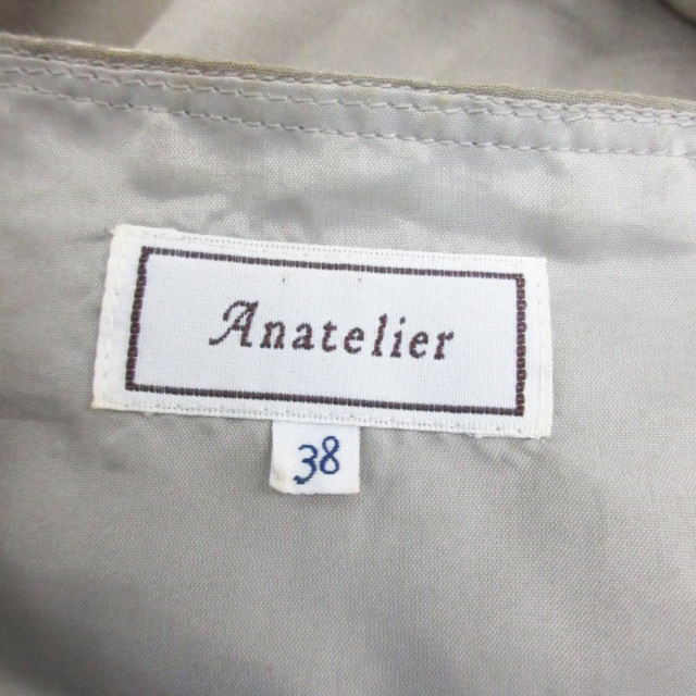 anatelier(アナトリエ)のアナトリエ ワンピース ミニ丈 ノースリーブ レース リネン混 38 レディースのワンピース(ミニワンピース)の商品写真