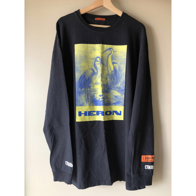 HERON PRESTON ヘロンプレストン 長袖Tシャツ ロンT ブラック L