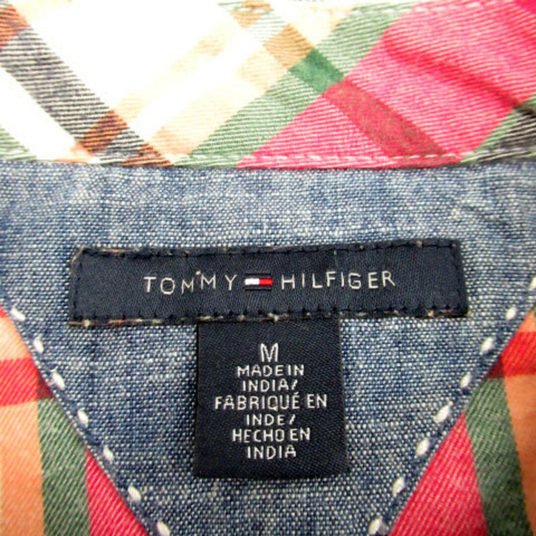 TOMMY HILFIGER(トミーヒルフィガー)のトミーヒルフィガー ウエスタンシャツ カジュアルシャツ チェック柄 M ピンク レディースのトップス(シャツ/ブラウス(長袖/七分))の商品写真