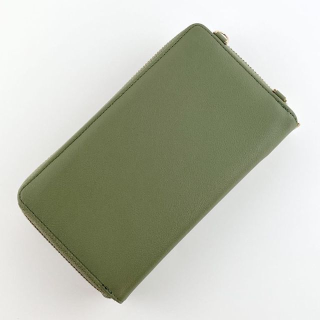 【新品】スマホショルダー・ポーチ バッグ 財布 斜め掛け 2WAY グリーン レディースのバッグ(ショルダーバッグ)の商品写真