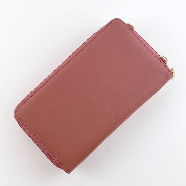 【新品】スマホショルダー・ポーチ バッグ 財布 斜め掛け 2WAY ピンク レディースのバッグ(ショルダーバッグ)の商品写真