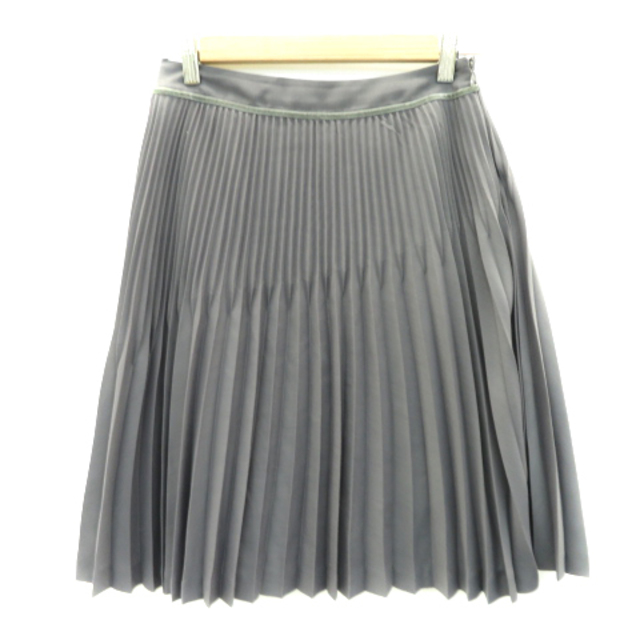 MK MICHEL KLEIN(エムケーミッシェルクラン)のエムケー ミッシェルクラン プリーツスカート ミモレ丈 無地 38  レディースのスカート(ひざ丈スカート)の商品写真