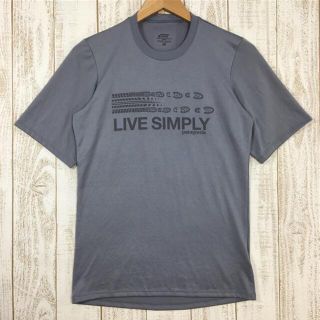 パタゴニア(patagonia)のMENs XS  パタゴニア キャプリーン1 シルクウェイト グラフィック Tシャツ PATAGONIA 45320 FEA Feather Grey グレー系(その他)